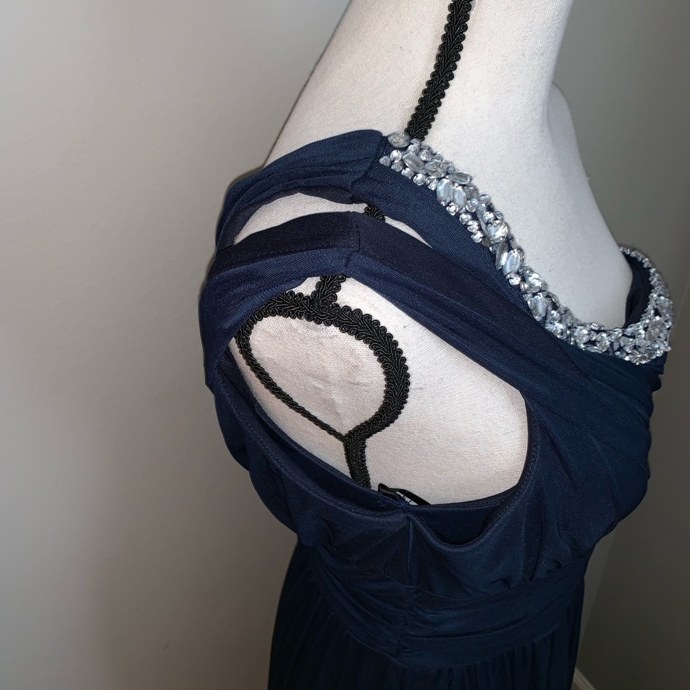 Jodi Kristopher Rhinestone Long Formal Dress - Picture 5 of 7